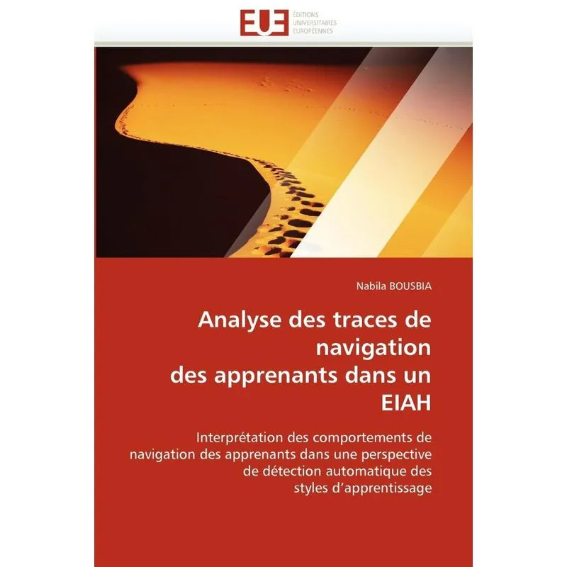 Livro Analyse des traces de navigation des apprenants dans un eiah