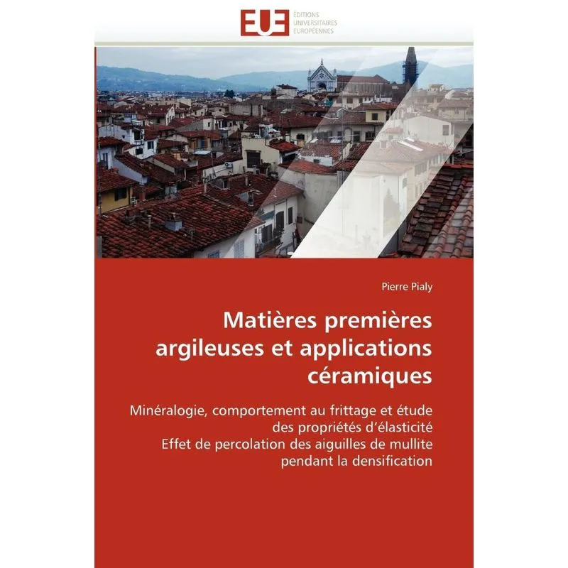 Livro Matières premières argileuses et applications céramiques