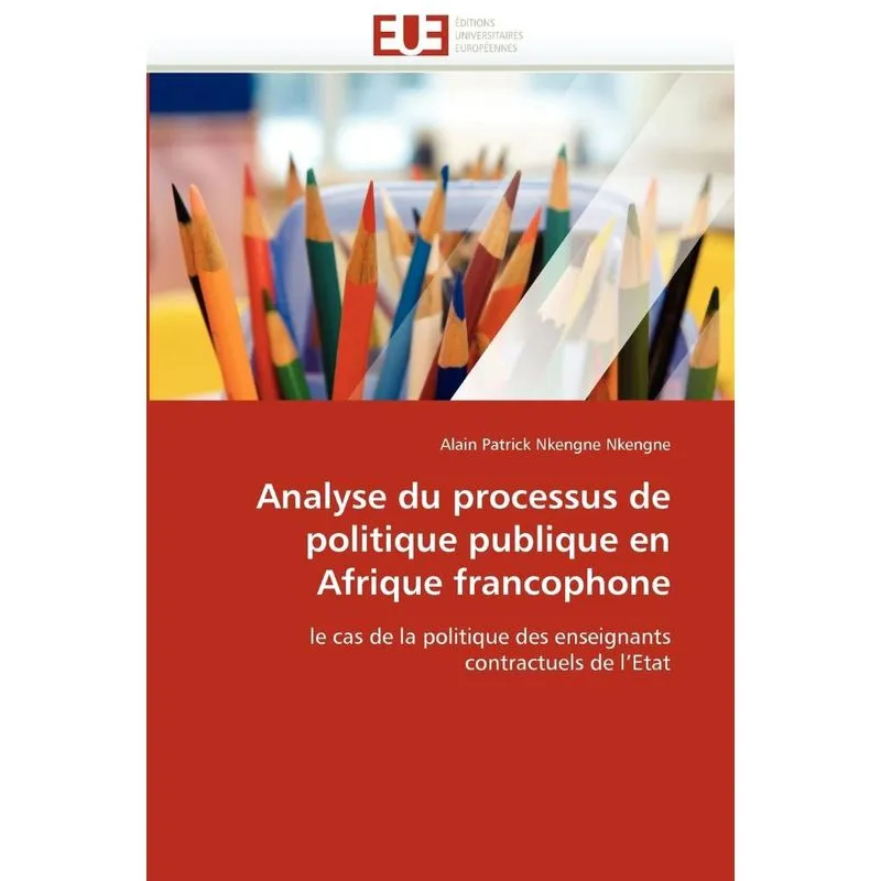 Livro Analyse du processus de politique publique en afrique francophone