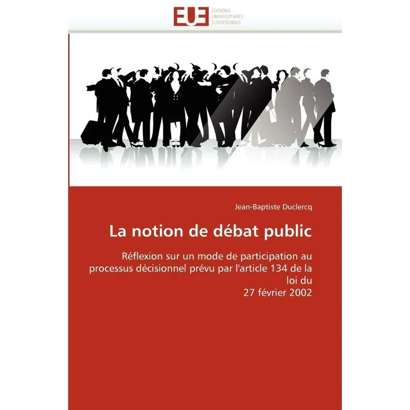 Livro La notion de débat public