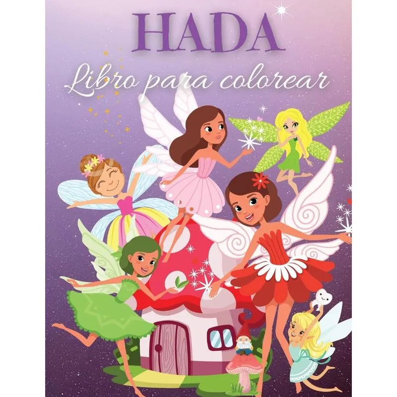 Hada Libro para colorear