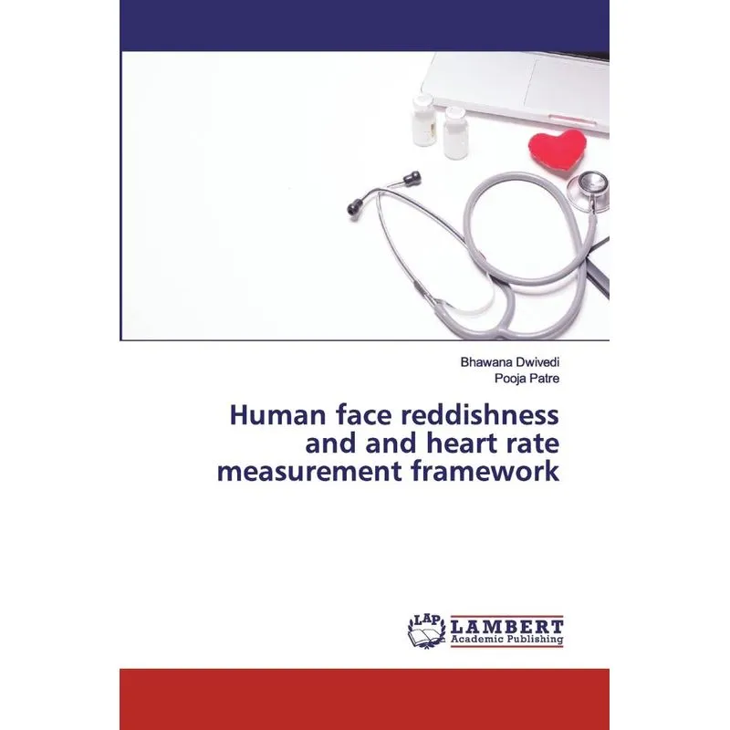 Human face reddishness and and heart rate measurement frame