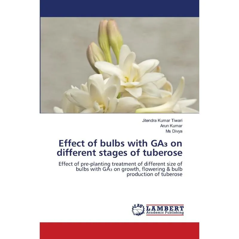 Effect of bulbs with GA3 on different stages of tuberose