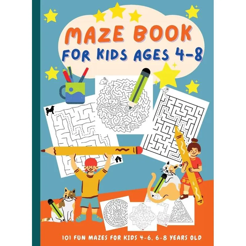 Maze book for kids ages 4-8
