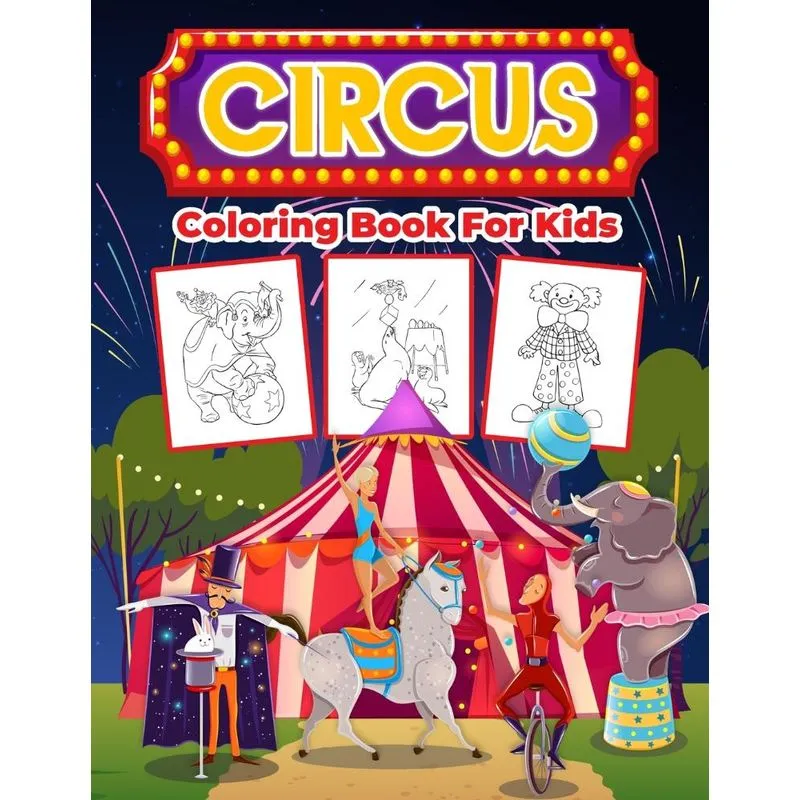 Circus Coloring Book For Kids