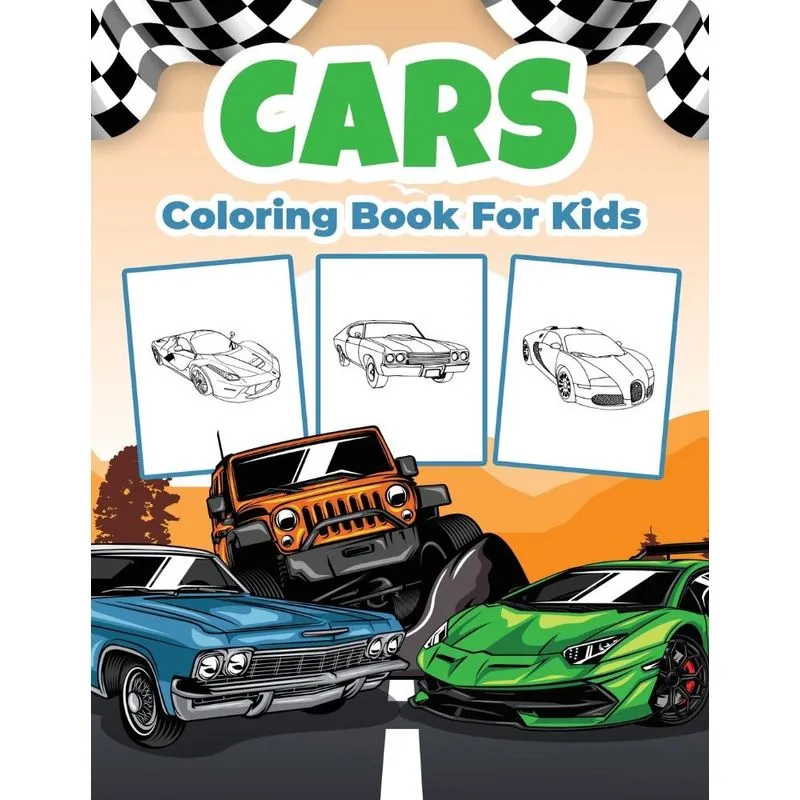 Cars Coloring Book For Kids