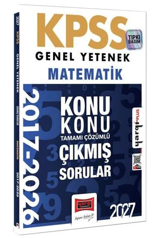 2027 KPSS Genel Yetenek Matematik Konu Konu Tamamı Çözümlü 10 Yıl Çıkmış Sorular | Yargı Yayınevi (Ciltsiz)
