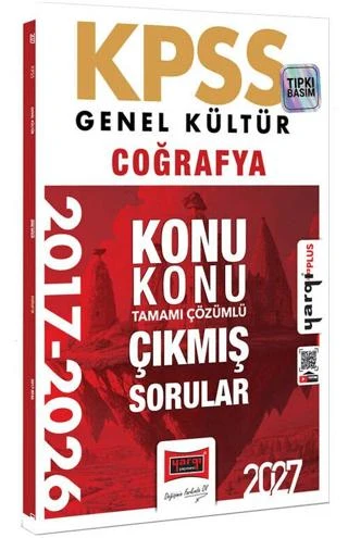 2027 KPSS Genel Kültür Coğrafya Konu Konu Tamamı Çözümlü 10 Yıl Çıkmış Sorular | Yargı Yayınevi (Ciltsiz)