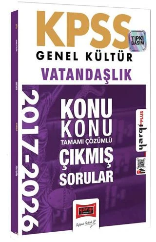 2027 KPSS Genel Kültür Vatandaşlık Konu Konu Tamamı Çözümlü 10 Yıl Çıkmış Sorular | Yargı Yayınevi (Ciltsiz)