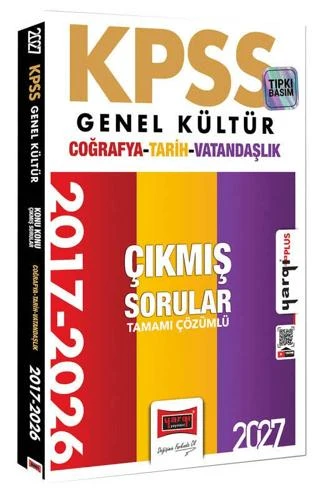 2027 KPSS Genel Kültür Tarih-Coğrafya-Vatandaşlık Konu Konu Tamamı Çözümlü 10 Yıl Çıkmış Sorular | Yargı Yayınevi (Ciltsiz)