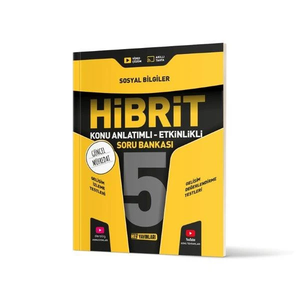 5. Sınıf Hibrit Sosyal Bilgiler Soru Bankası | Hız Yayınları (İnce Kapak)