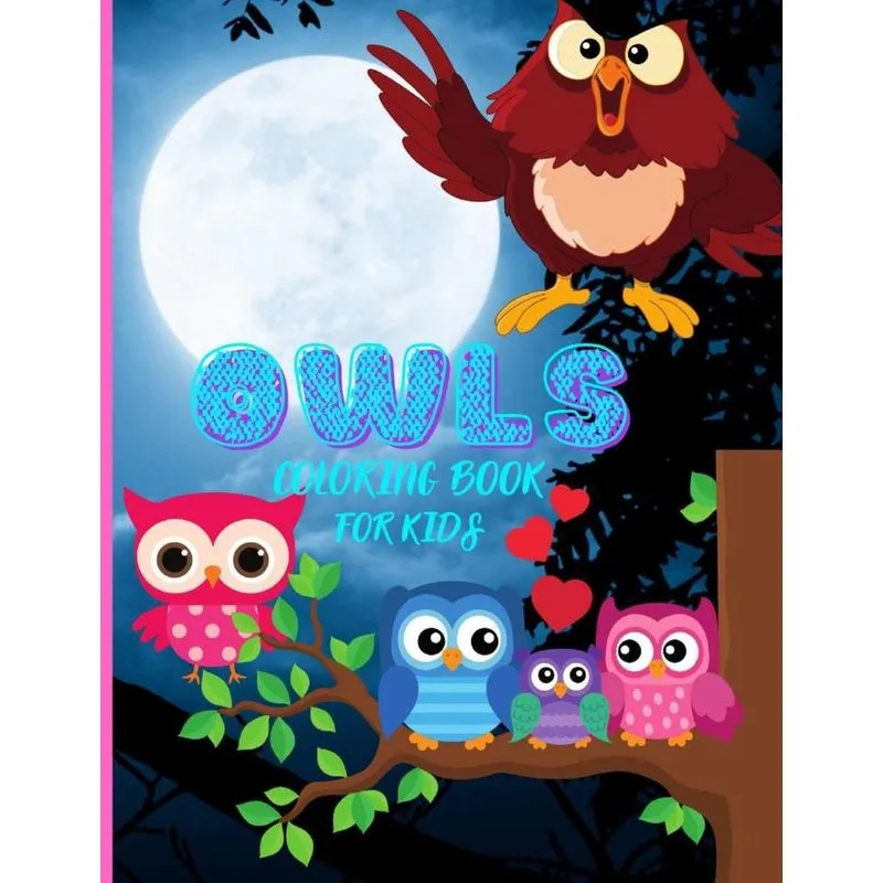 OWLS COLORING BOOK FOR KIDS