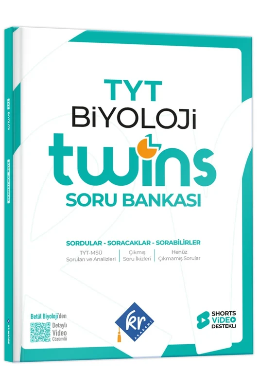 2027 TYT Twins Biyoloji Soru Bankası KR Akademi Yayınları | KR Akademi