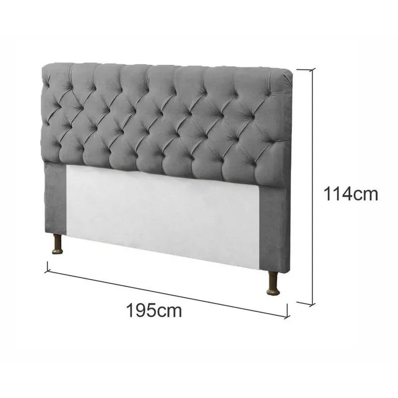 Cabeceira Mirage Para Cama Box King Size 195cm com Capitonê