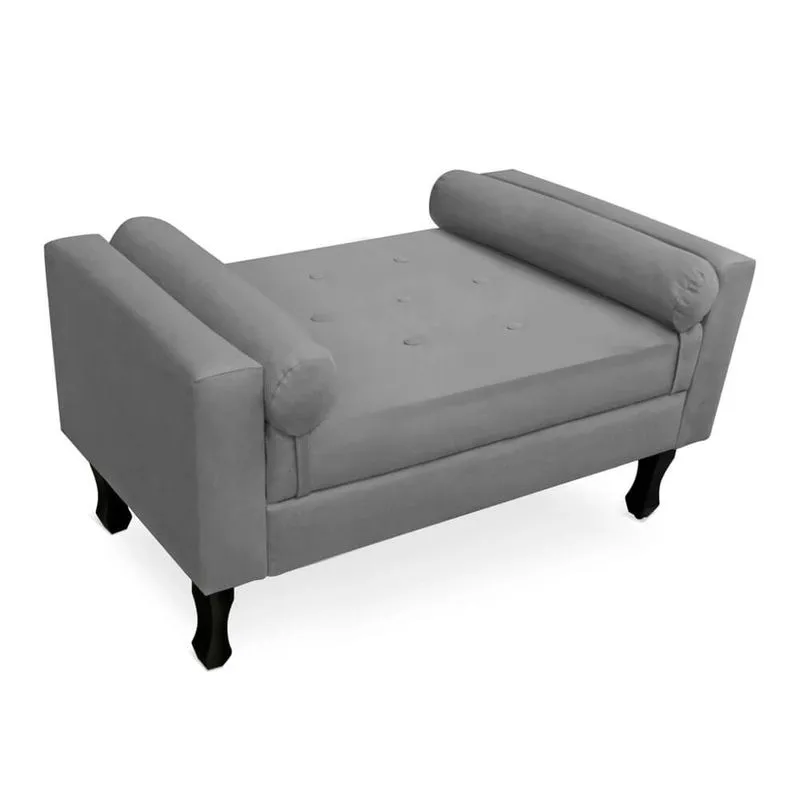 Calçadeira Baú Felix Solteiro 120cm Suede