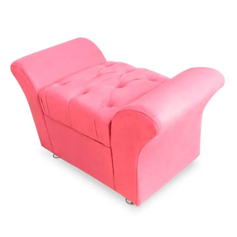 Calçadeira Baú Veneza Solteiro 120cm Suede - Ecotec Decor