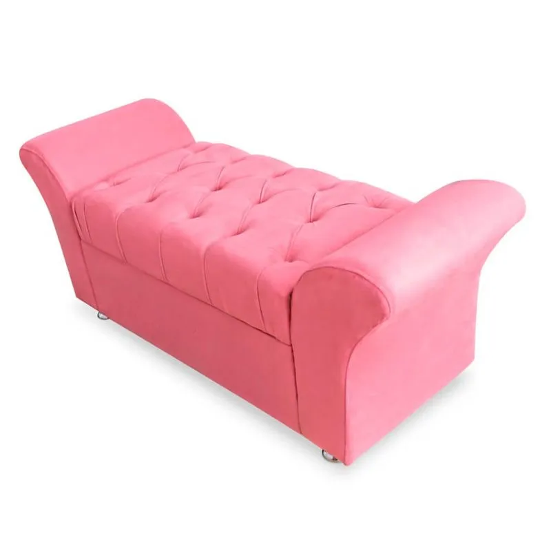 Calçadeira Baú Veneza Queen Size 160cm Suede