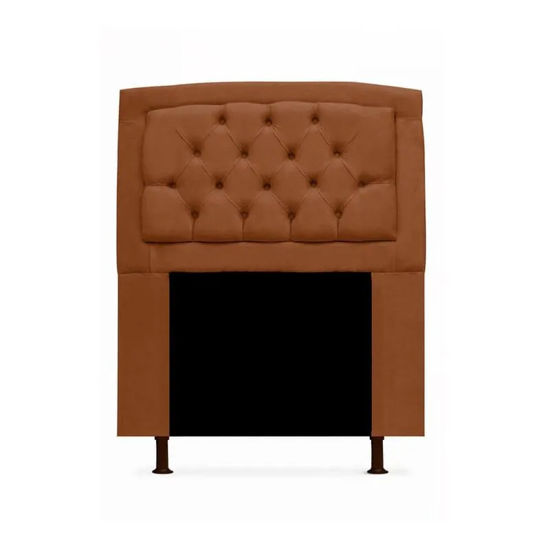 Cabeceira Geovana Para Cama Box Solteiro 90cm com Capitonê Suede - Ecotec Decor