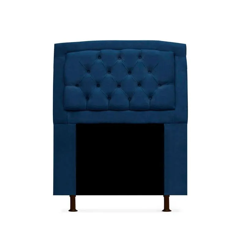 Cabeceira Geovana Para Cama Box Solteiro 90cm com Capitonê Suede - Ecotec Decor
