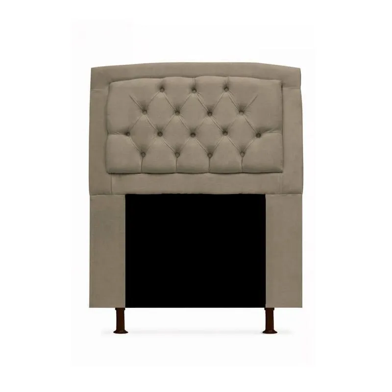 Cabeceira Geovana Para Cama Box Solteiro 100cm com Capitonê Suede - Renascer Decor