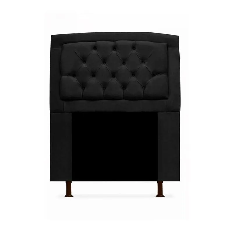 Cabeceira Geovana Para Cama Box Solteiro 100cm com Capitonê Suede - Renascer Decor