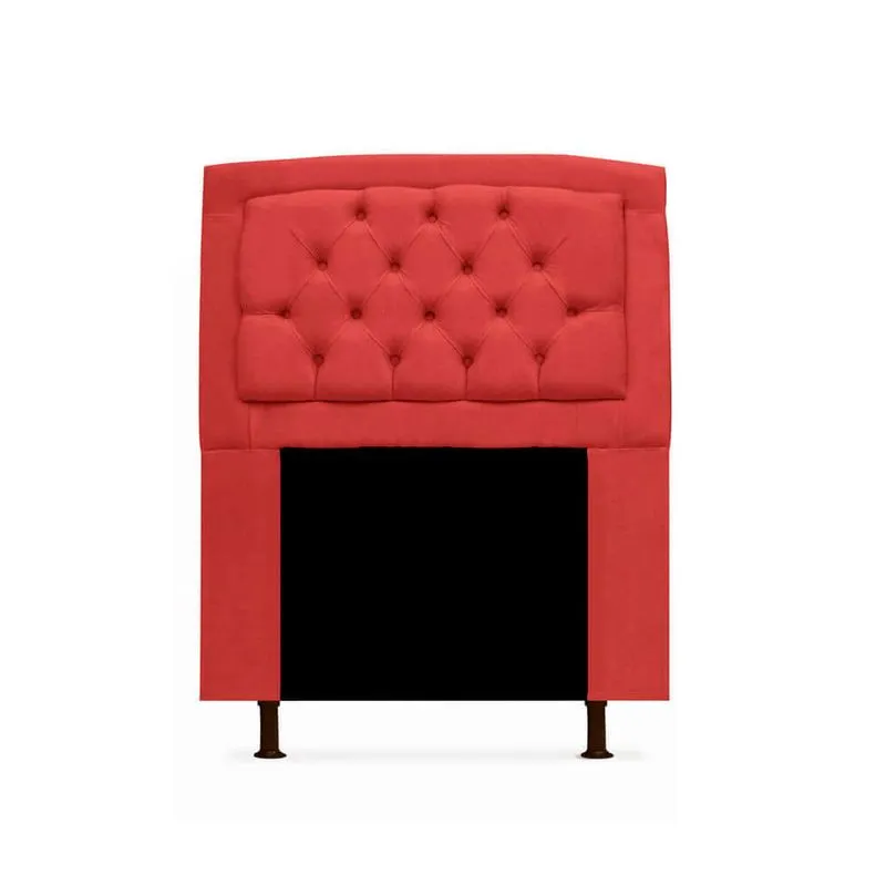 Cabeceira Geovana Para Cama Box Solteiro 120cm com Capitonê Suede - Ecotec Decor