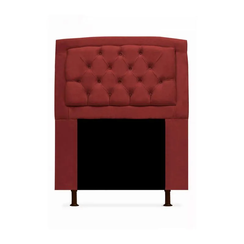 Cabeceira Geovana Para Cama Box Solteiro 120cm com Capitonê Suede - Ecotec Decor