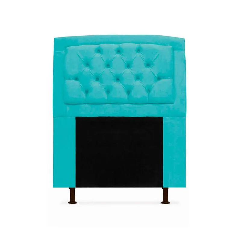 Cabeceira Geovana Para Cama Box Solteiro 120cm com Capitonê Suede - Ecotec Decor