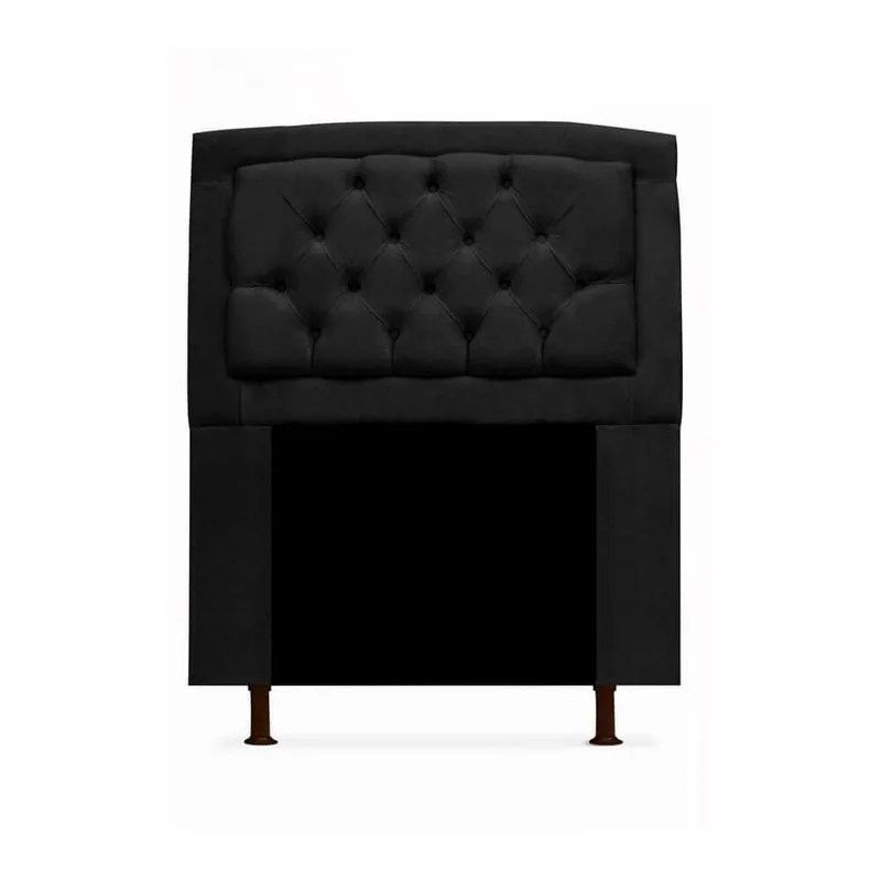 Cabeceira Geovana Para Cama Box Solteiro 120cm com Capitonê Suede - Ecotec Decor