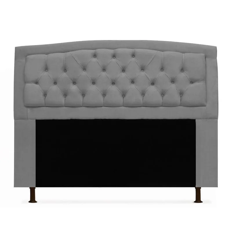 Cabeceira Geovana para Cama Box Casal 140cm com Capitonê Suede - Ecotec Decor