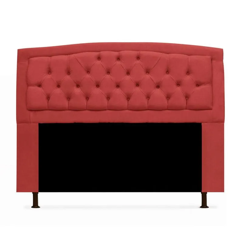 Cabeceira Geovana para Cama Box Casal 140cm com Capitonê Suede - Ecotec Decor