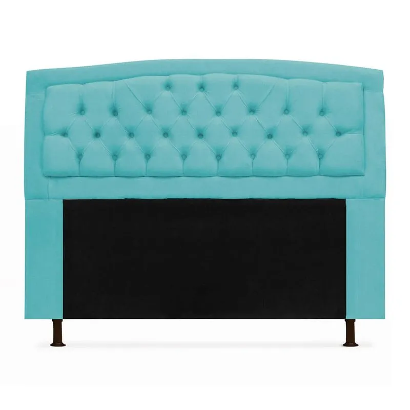 Cabeceira Geovana Para Cama Box Queen Size 160cm com Capitonê Suede - Ecotec Decor