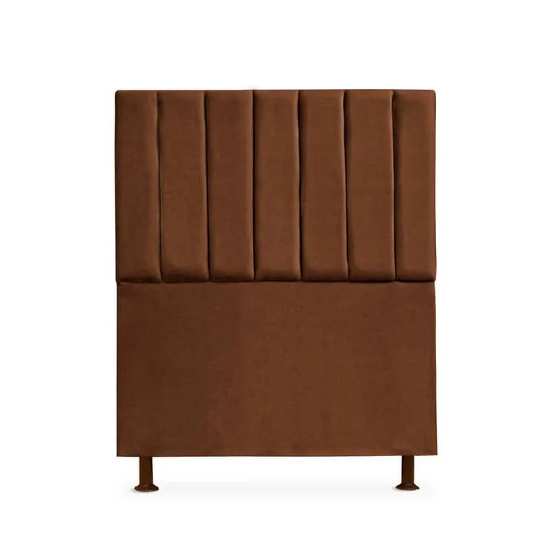 Cabeceira Cancun Para Cama Box Solteiro 100cm Suede - Ecotec Decor