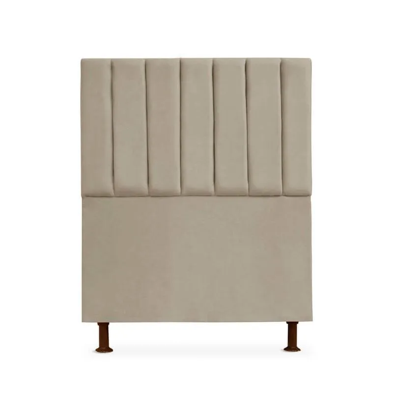 Cabeceira Cancun Para Cama Box Solteiro 100cm Suede - Ecotec Decor