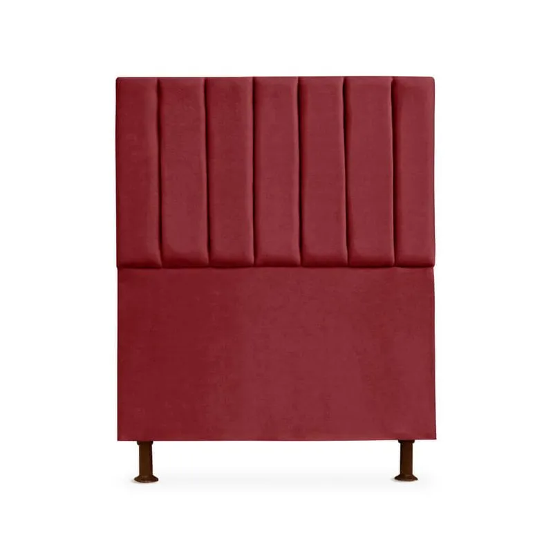 Cabeceira Cancun Para Cama Box Solteiro 100cm Suede - Ecotec Decor