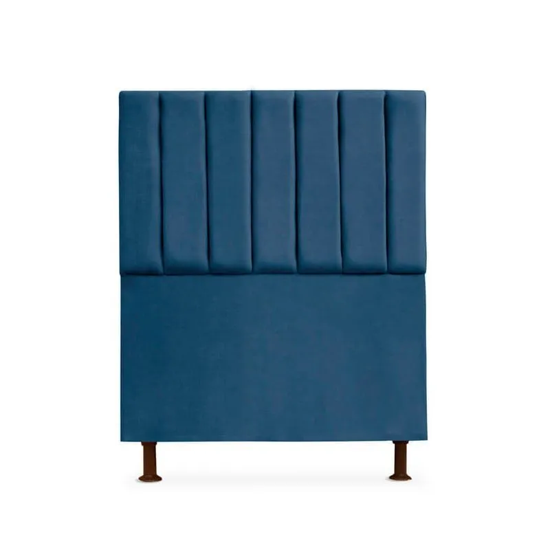 Cabeceira Cancun Para Cama Box Solteiro 100cm Suede - Ecotec Decor