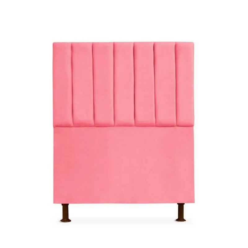 Cabeceira Cancun Para Cama Box Solteiro 120cm Suede - Renascer Decor