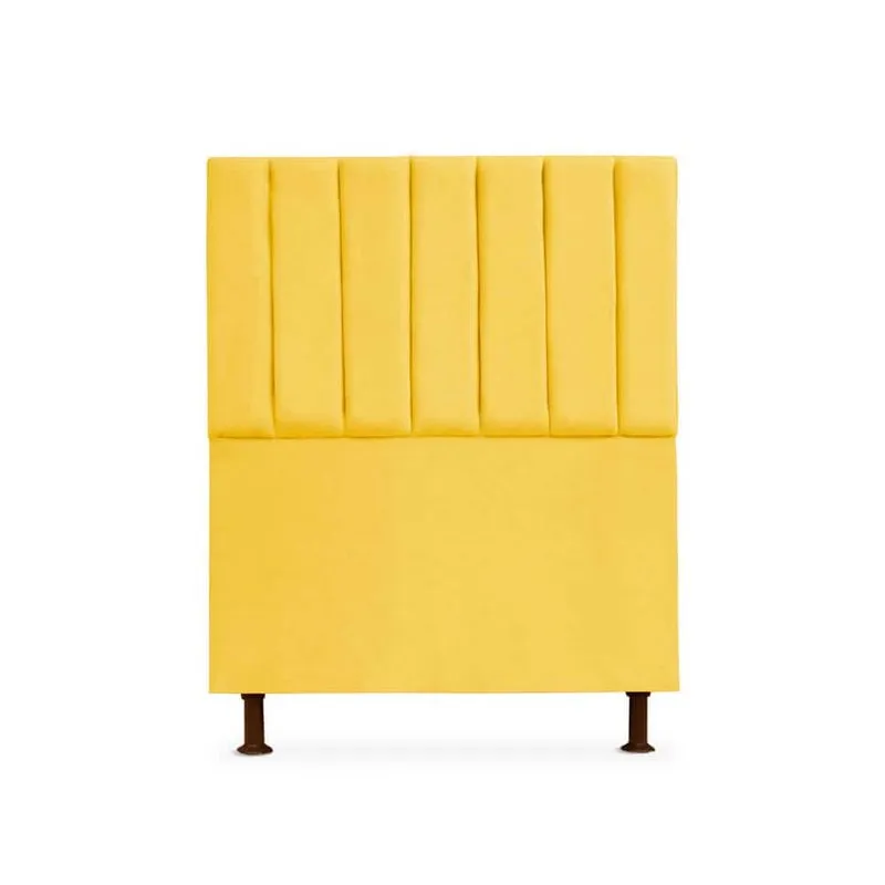 Cabeceira Cancun Para Cama Box Solteiro 120cm Suede - Renascer Decor