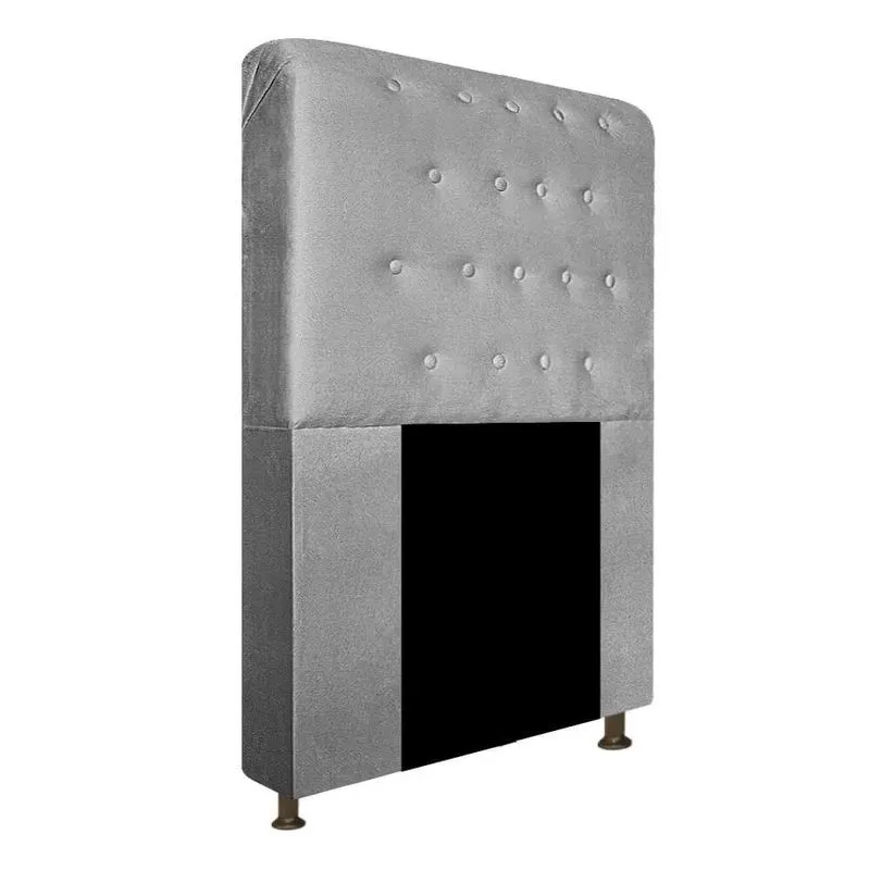 Cabeceira Brenda Para Cama Box Solteiro 100cm com Capitonê Suede - Ecotec Decor