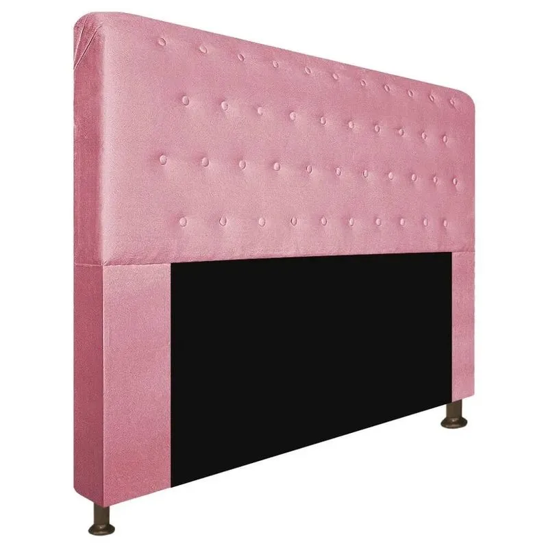 Cabeceira Brenda para Cama Box Casal 140cm com Capitonê Suede - Renascer Decor