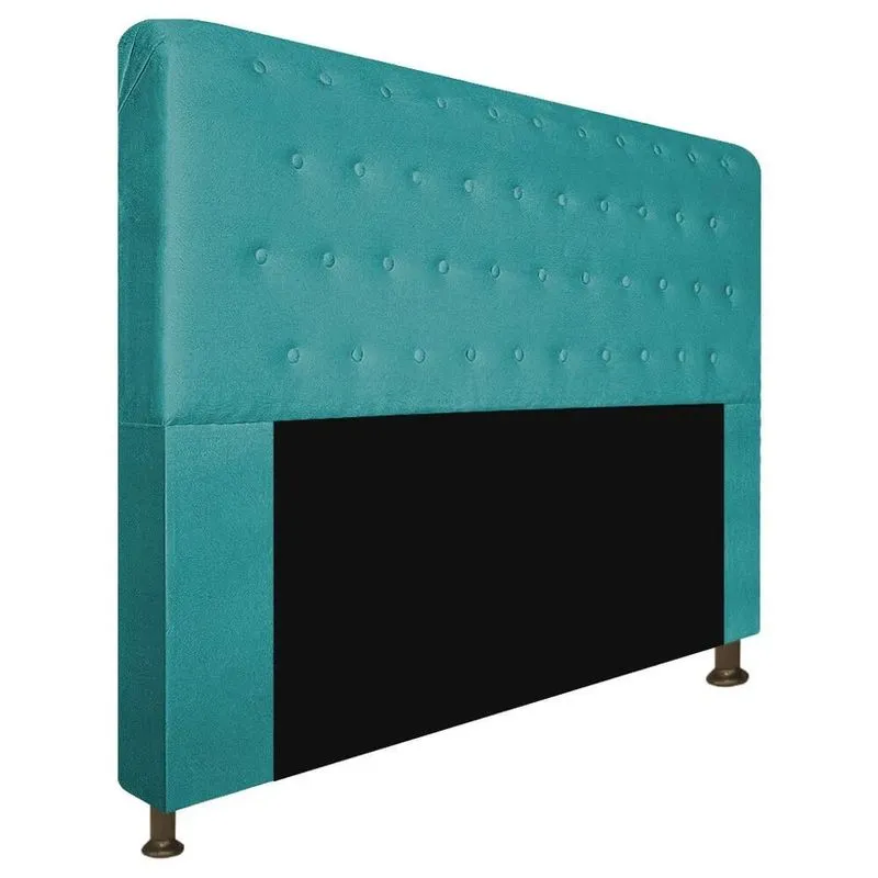 Cabeceira Brenda para Cama Box Casal 140cm com Capitonê Suede - Ecotec Decor