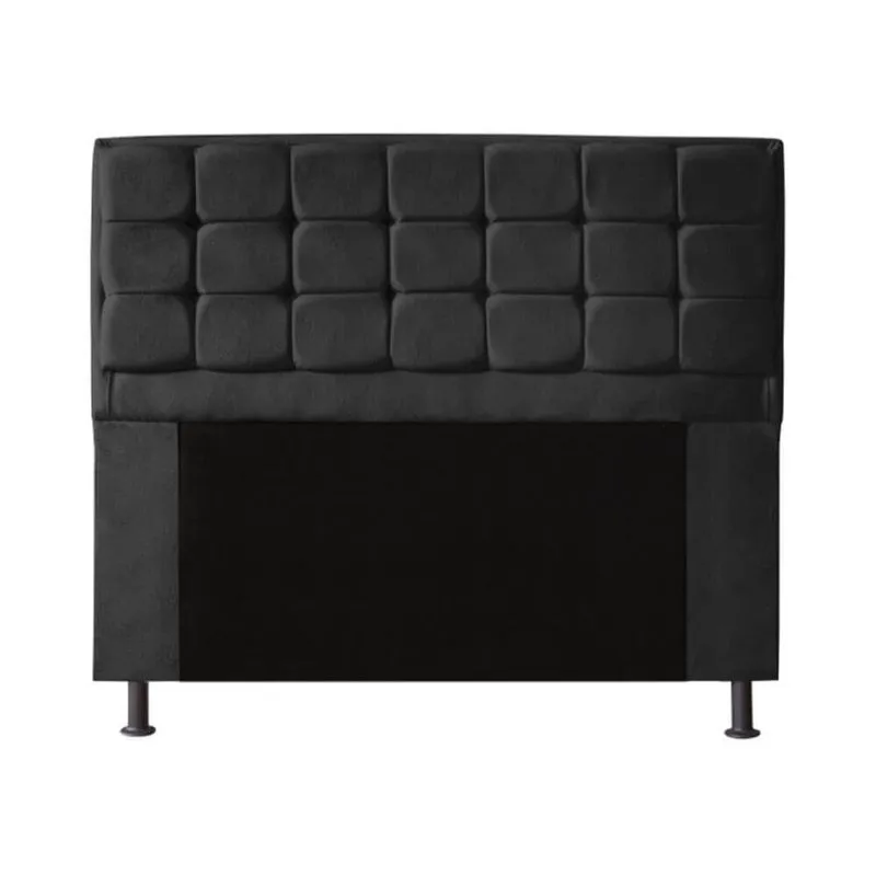 Cabeceira Copenhague Para Cama Box Queen Size 160cm com Capitonê Suede - Ecotec Decor