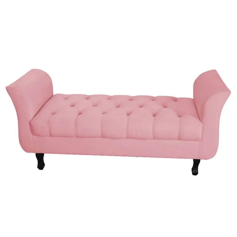 Calçadeira Grécia Queen Size 160cm Suede - Ecotec Decor