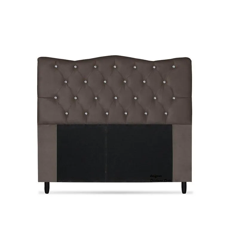 Cabeceira Dunas Queen Size 160cm com Strass Suede