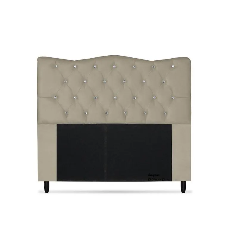 Cabeceira Dunas Queen Size 160cm com Strass Suede