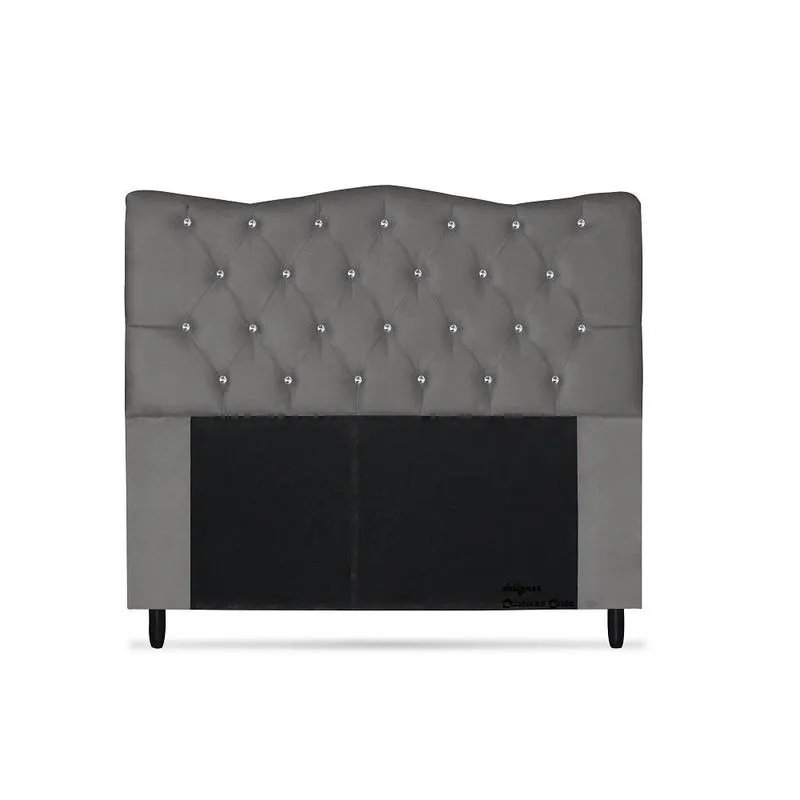 Cabeceira Dunas Queen Size 160cm com Strass Suede