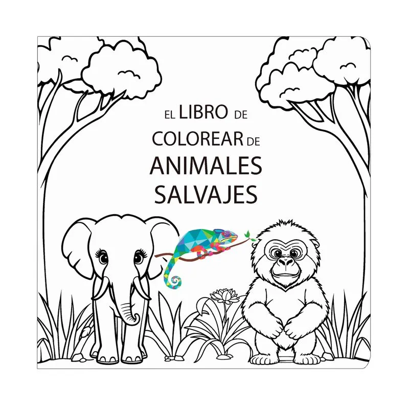 El libro de colorear animales salvajes El libro de colorear de animales salvajes