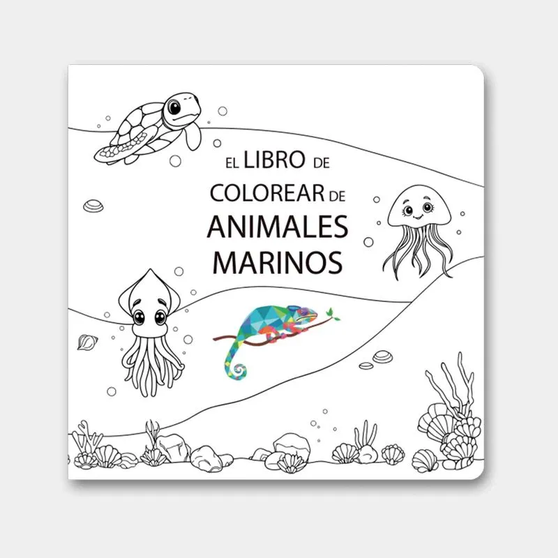 El libro de colorear de animales marinos