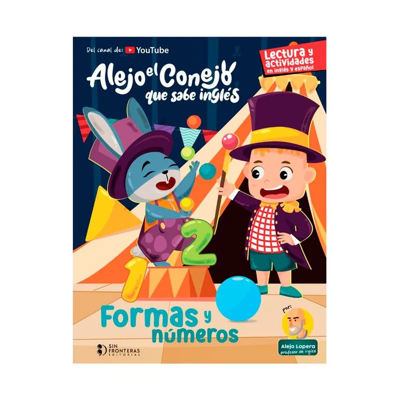 Alejo el conejo que sabe inglés: formas y números
