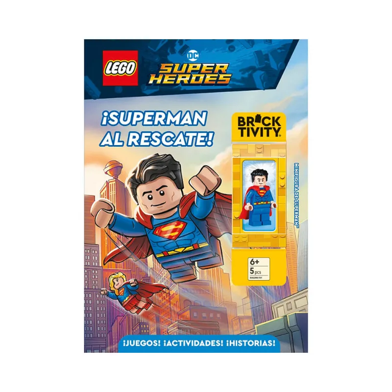 Libro Superman al Rescate con Minifigura Lego Planeta